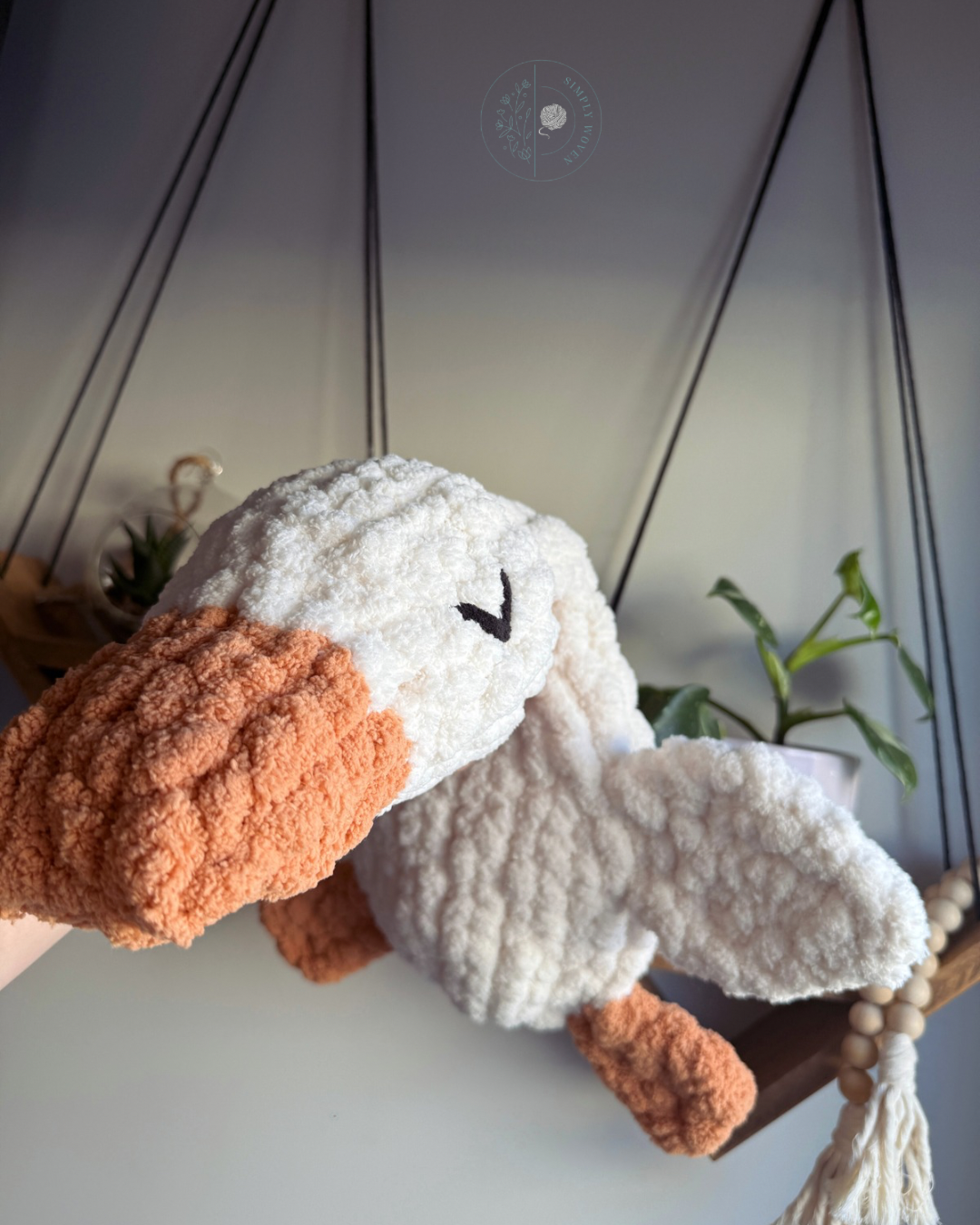 Sleepy goose snuggler