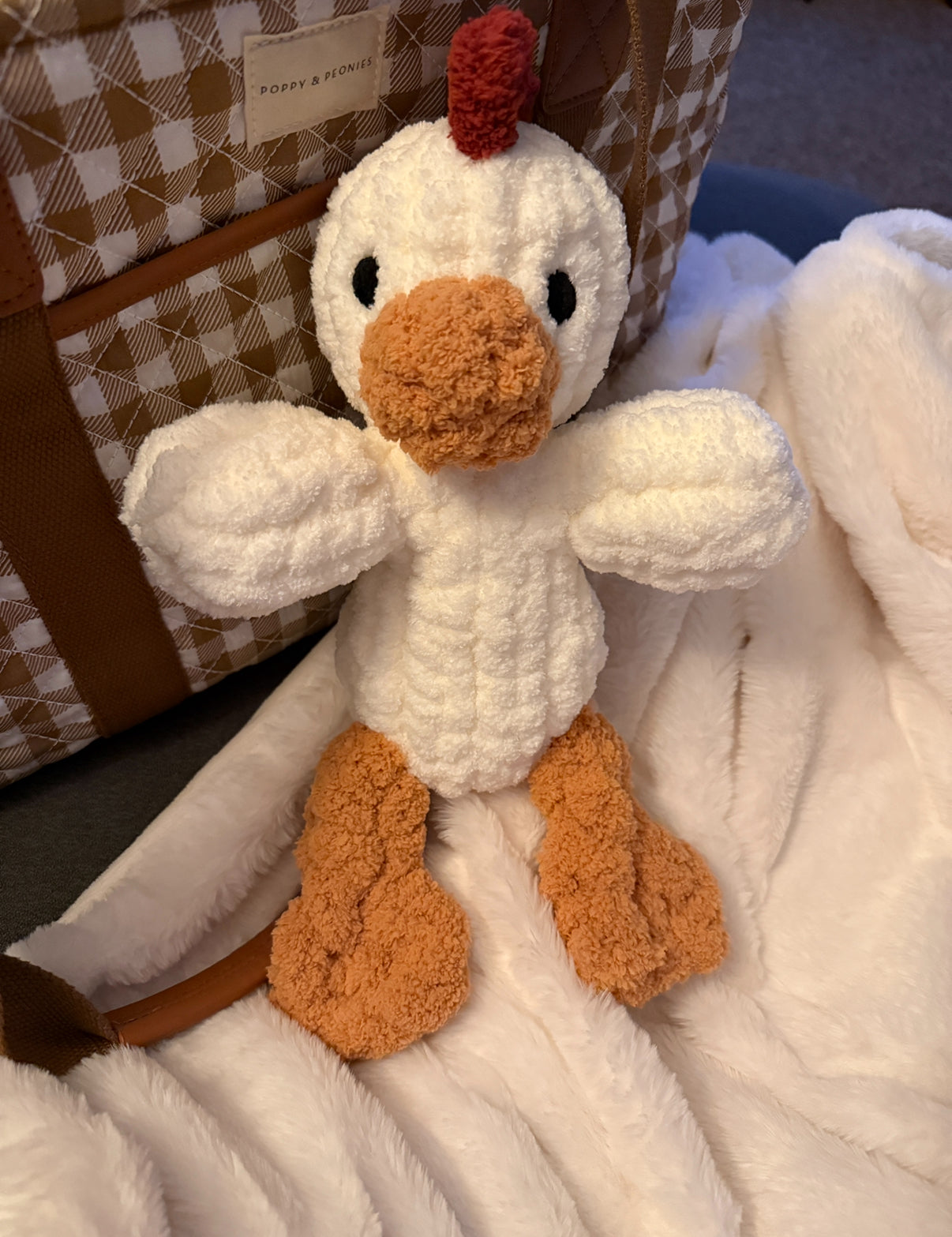 Mini Charli chicken snuggler