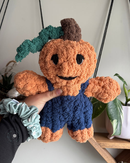 pumpkin kid plushie