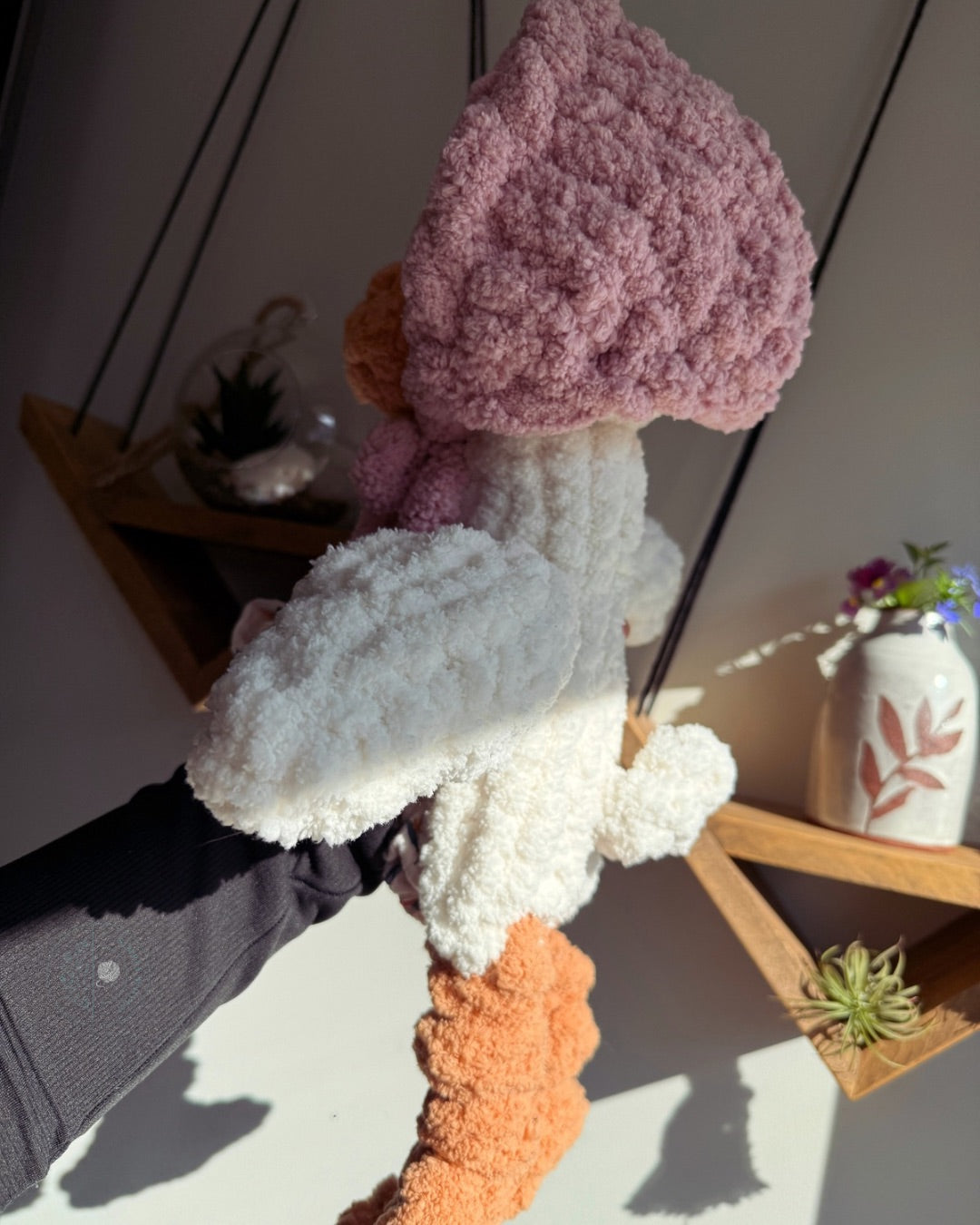 Goose in a bonnet snuggler
