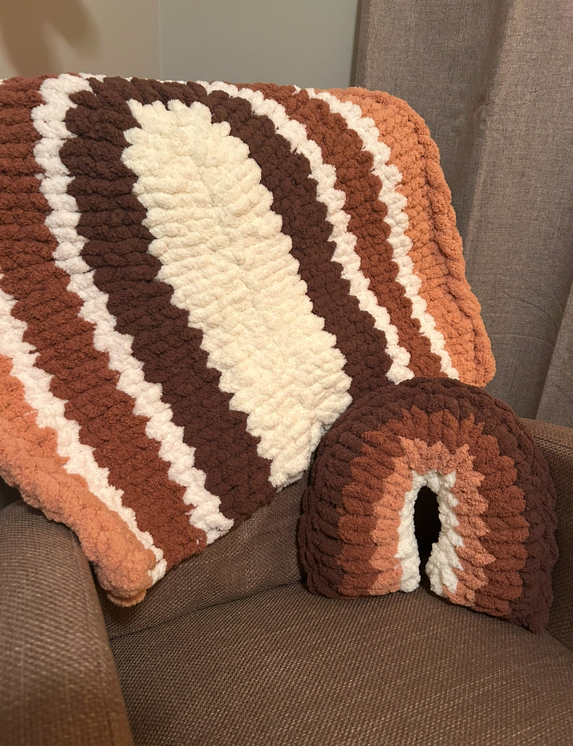 Rainbow decor pillow