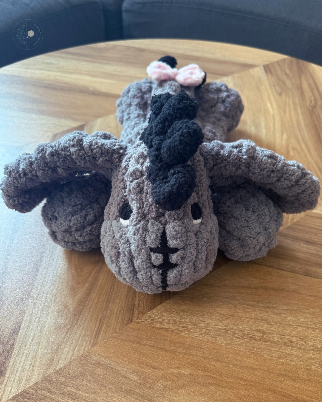 Mini “Eeyore” inspired snuggler