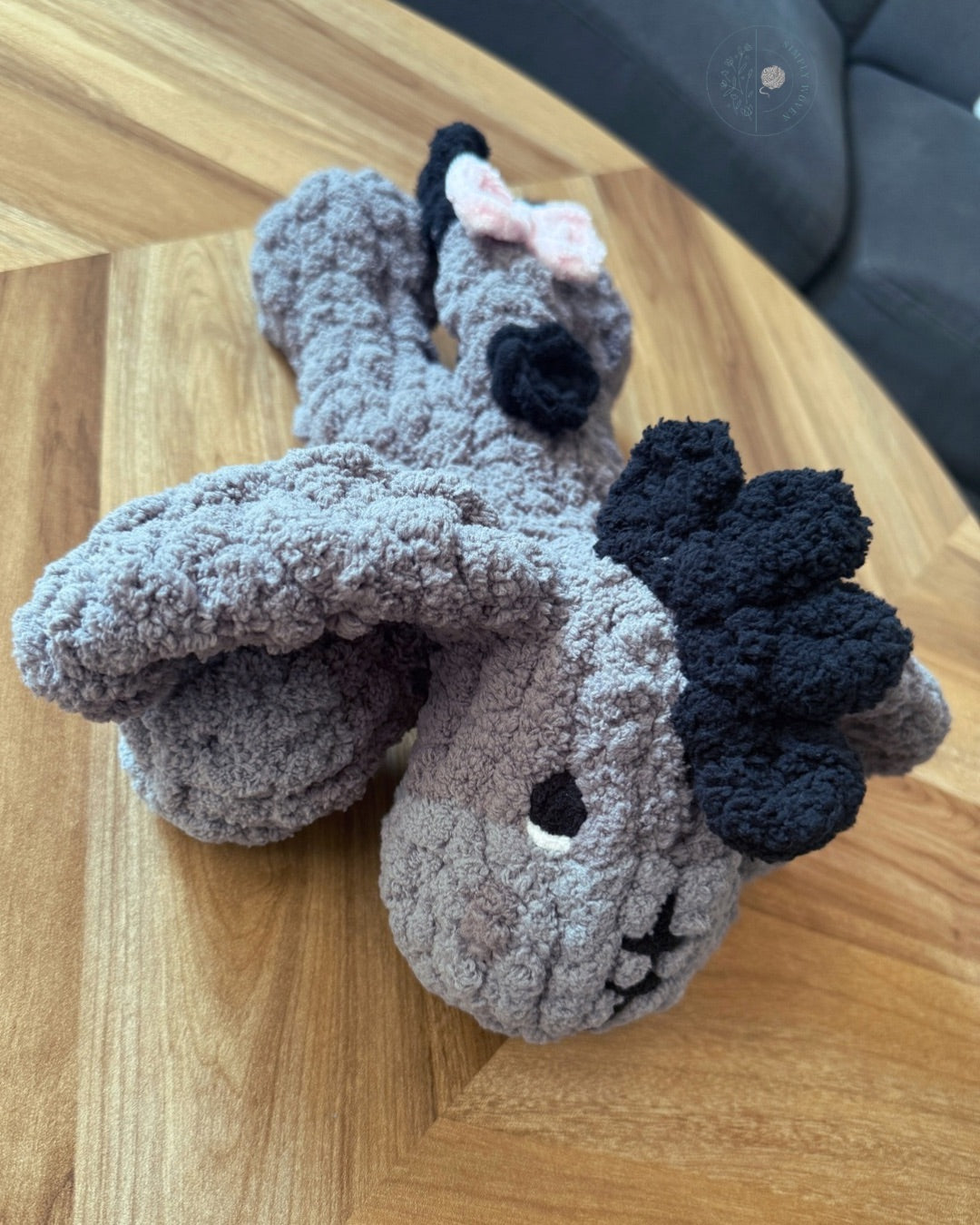 Mini “Eeyore” inspired snuggler