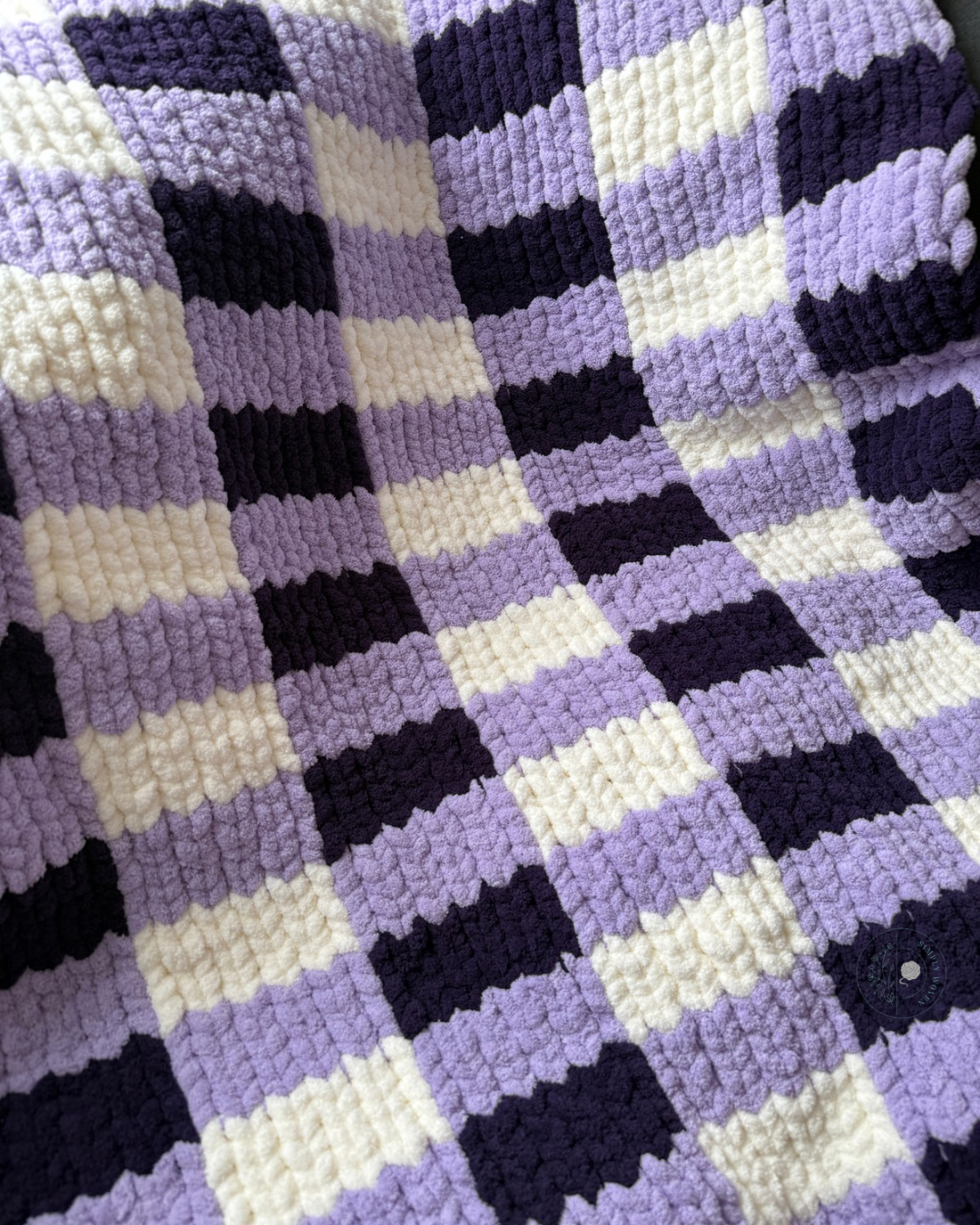 Gingham oversized throw blanket